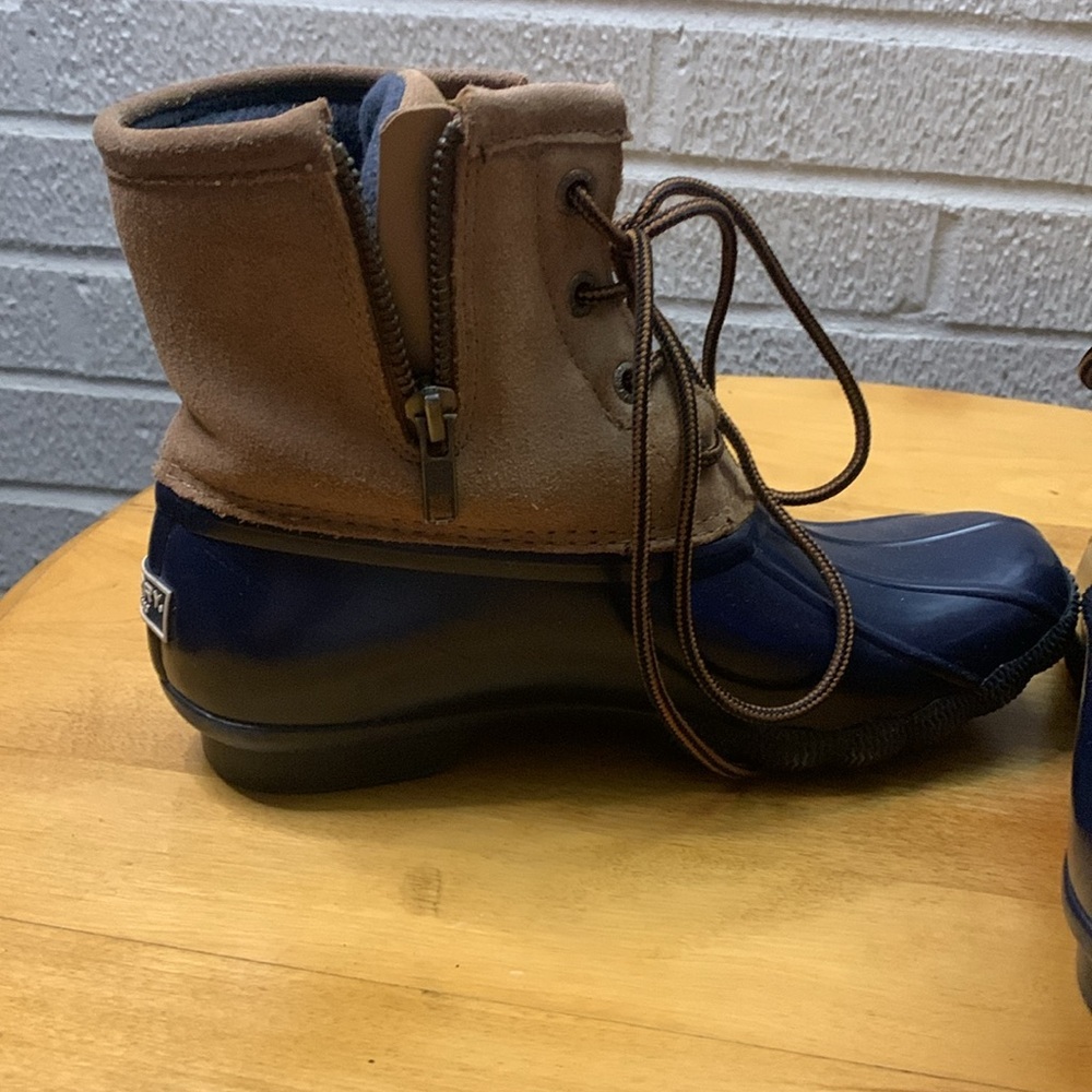 Sperry Top-Sider Women's Duck Boot Waterproof VGUC Size 5.5M STS 98305 Suede - Picture 4 of 12